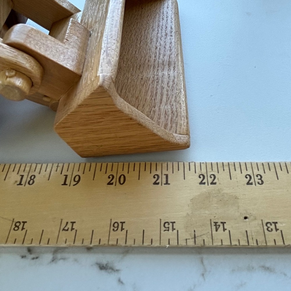 Handcrafted Wooden Excavator Backhoe Loader Heavy Equipment Construction Model - Picture 14 of 15